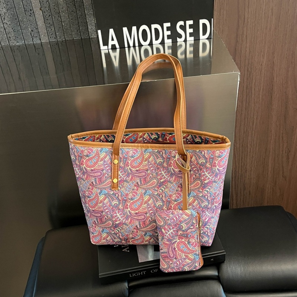Coin Purse Women - حقيبتان كبيرتان للنساء مع محفظة نقود،