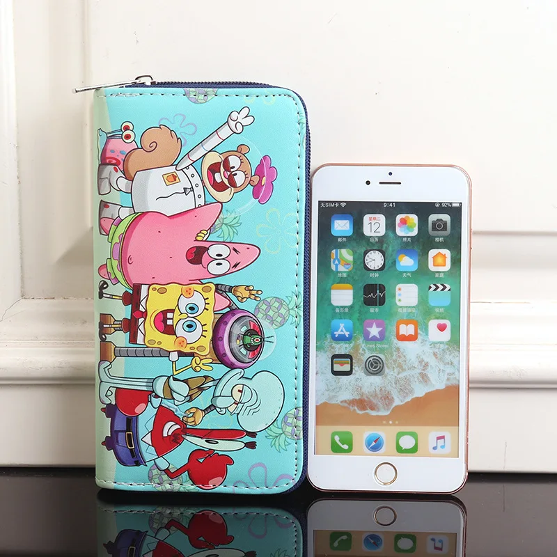 Coin Purse Women - محفظة طويلة جديدة بتصميم سبونج بوب