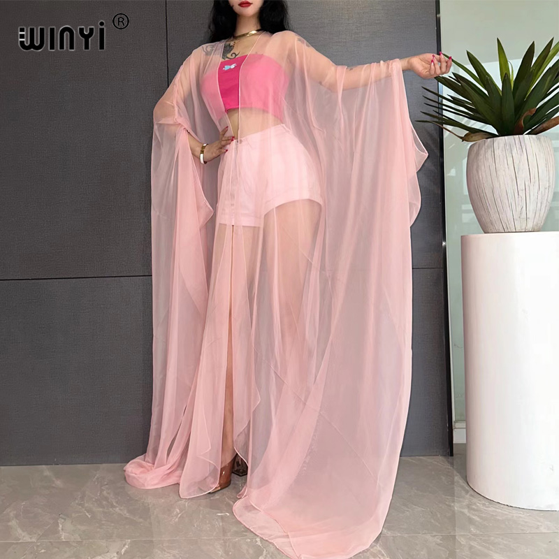Women'S Fashion Kimono - فستان WINYI الشاطئي المثير للنساء، كيمونو