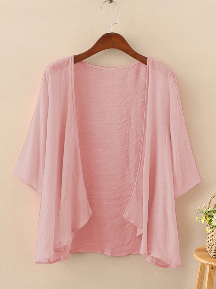 بلوزة صيفية أنيقة للنساء بألوا - مراجعة Women'S Fashion Kimono وسعره