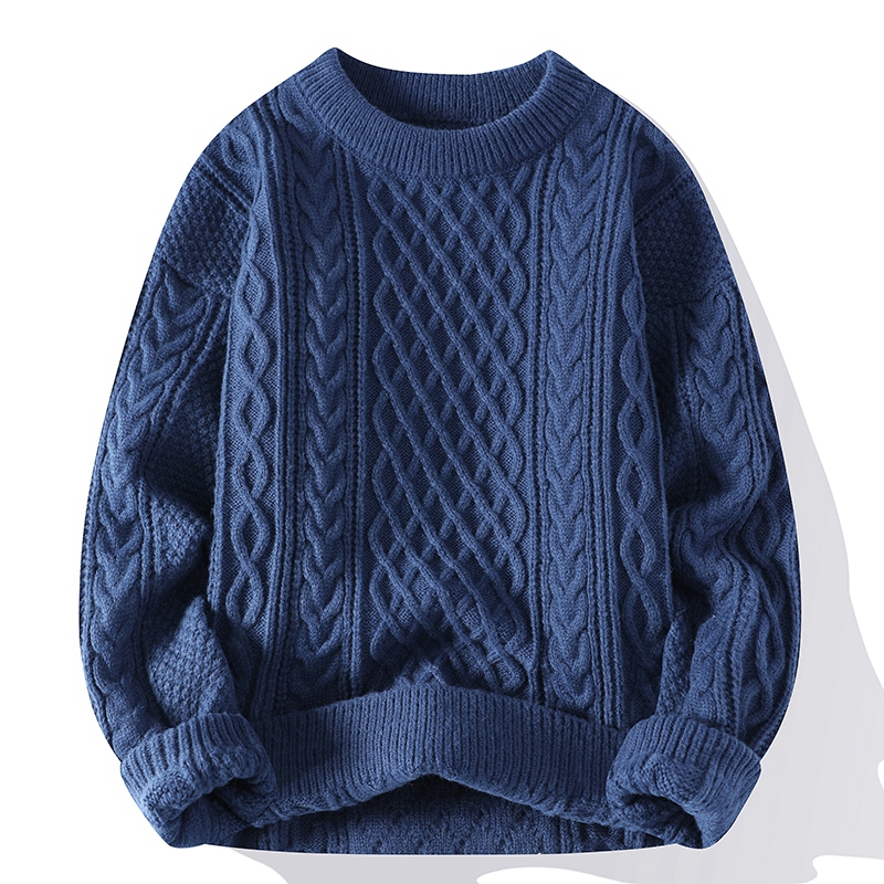 الخريف الشتاء الرجال سترة خمر  - مراجعة Ribbed Knit Sweater وسعره