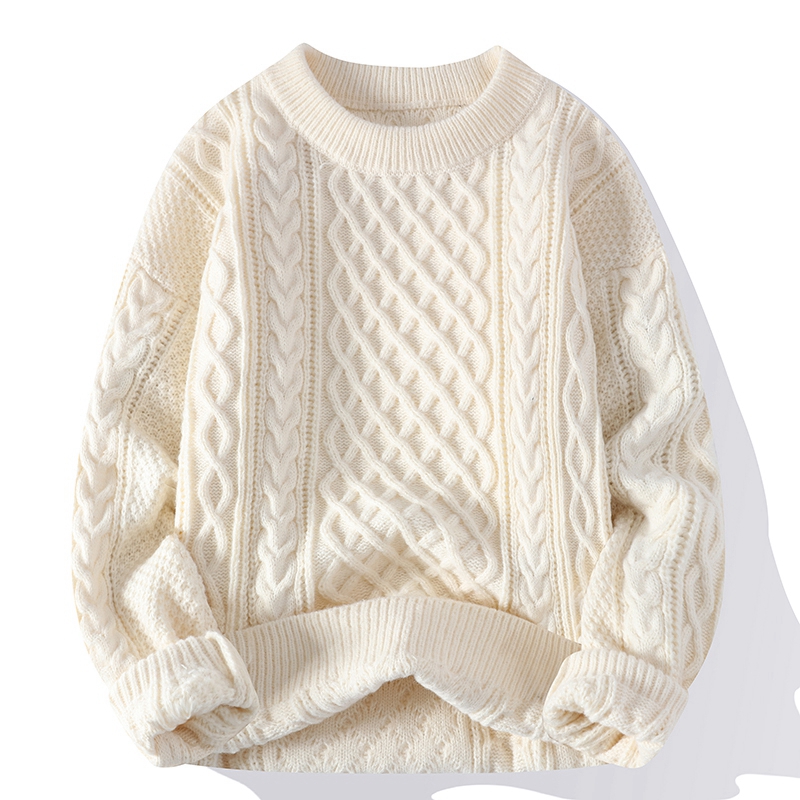 الخريف الشتاء الرجال سترة خمر  - مراجعة Ribbed Knit Sweater وسعره