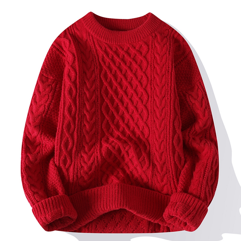 الخريف الشتاء الرجال سترة خمر  - مراجعة Ribbed Knit Sweater وسعره