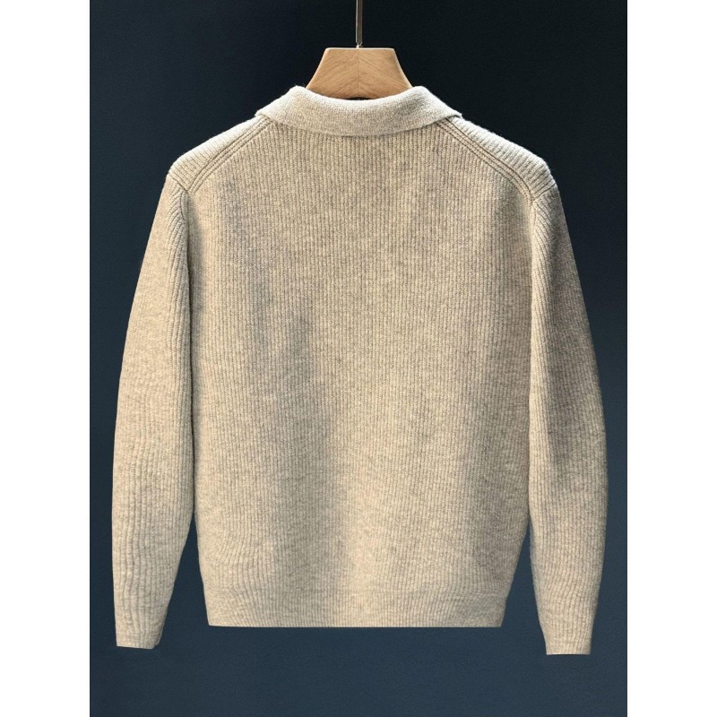 سترة رجالية بياقة بولو ونصف أز - مراجعة Ribbed Knit Sweater وسعره