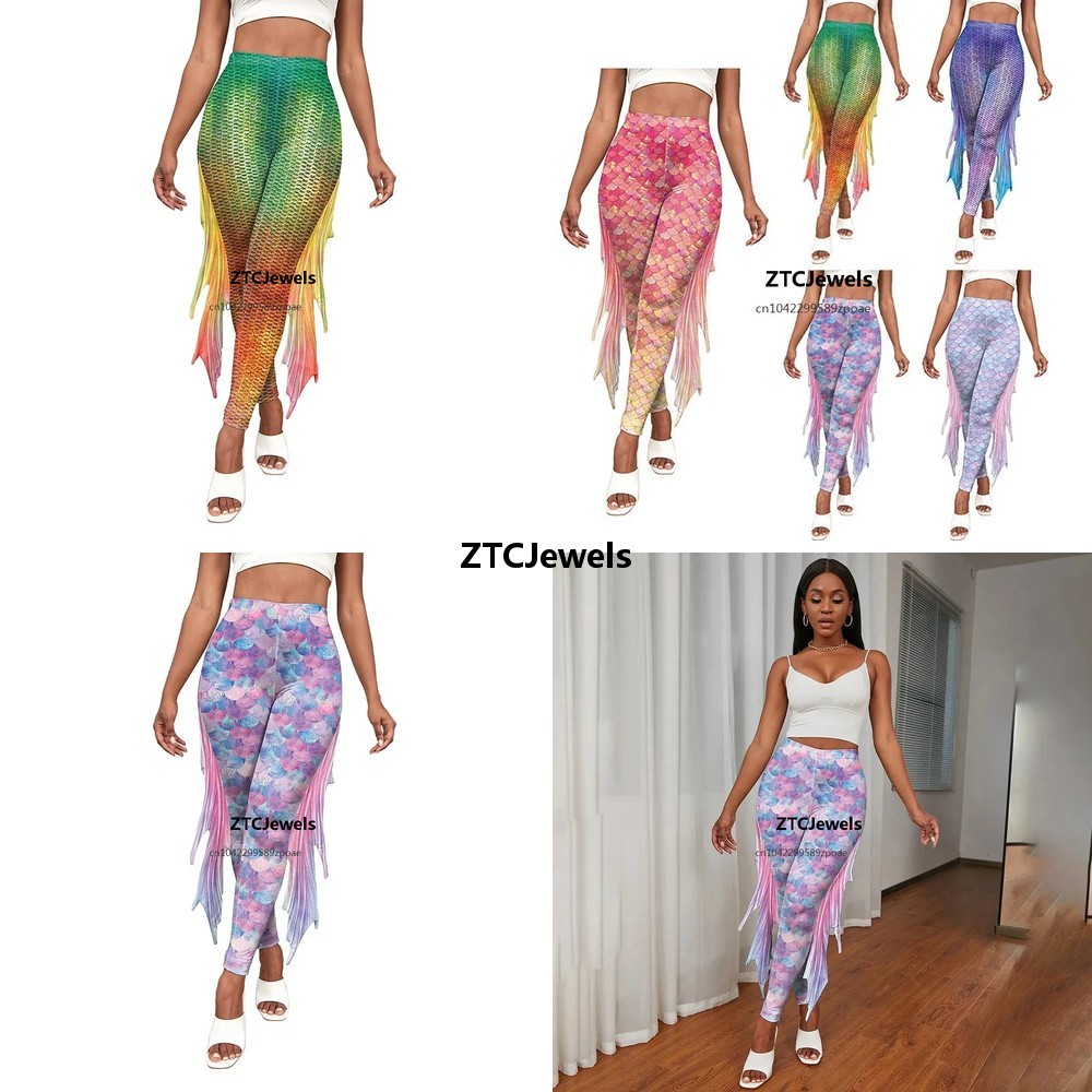 بنطلون ليجنز مطبوع بتصميم حراش - مراجعة Women'S Fashion Leggings وسعره