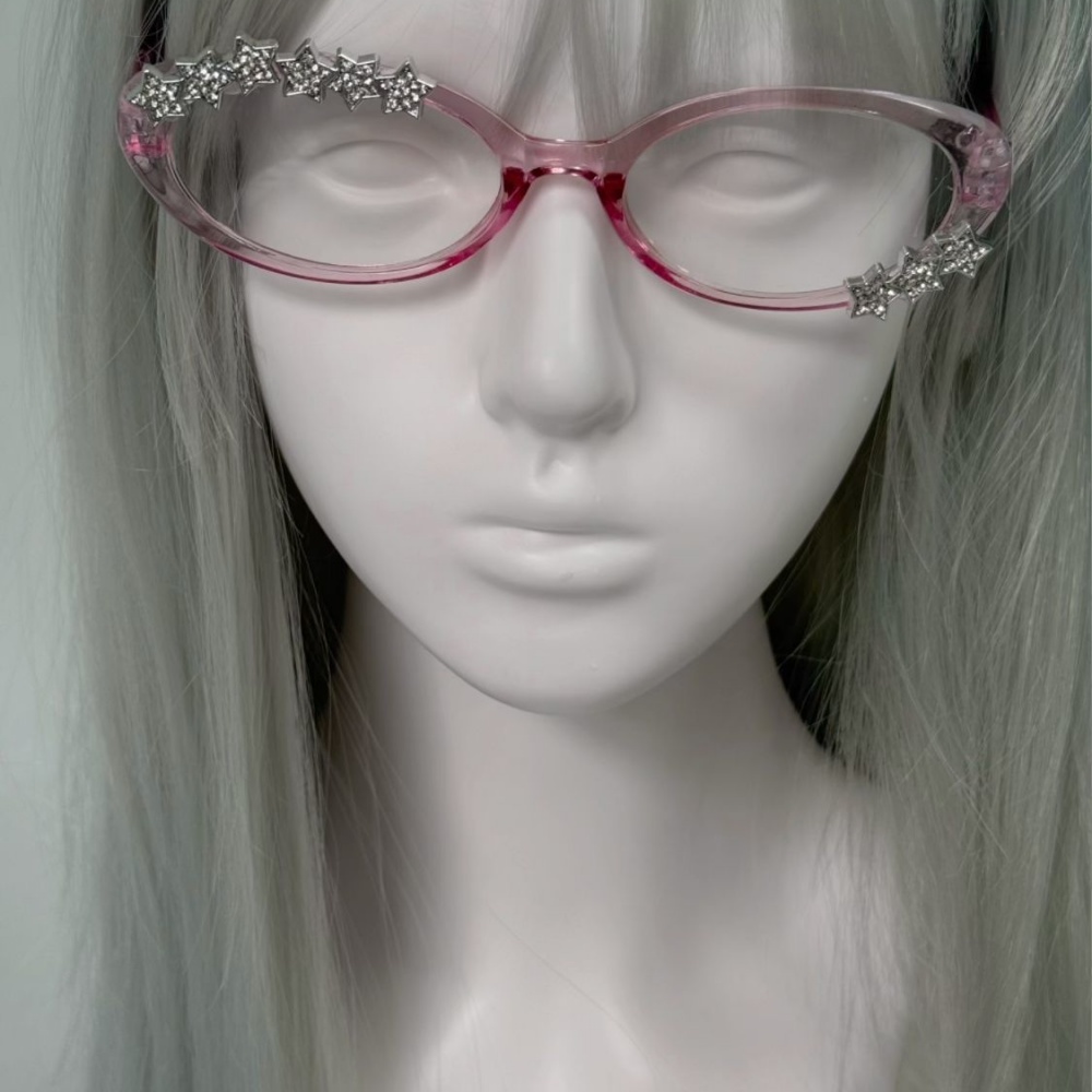 نظارات مزينة بأحجار الراين على - مراجعة Women Fashion Glasses وسعره