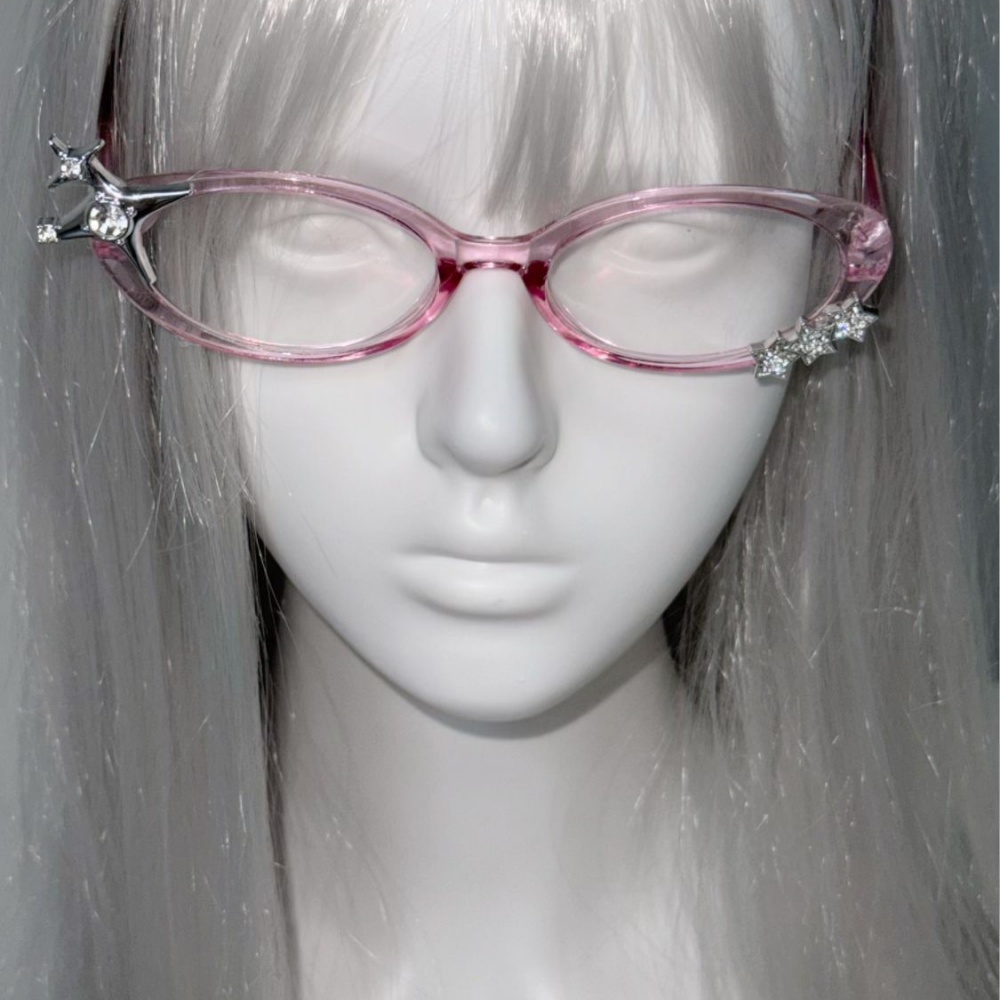 نظارات مزينة بأحجار الراين على - مراجعة Women Fashion Glasses وسعره