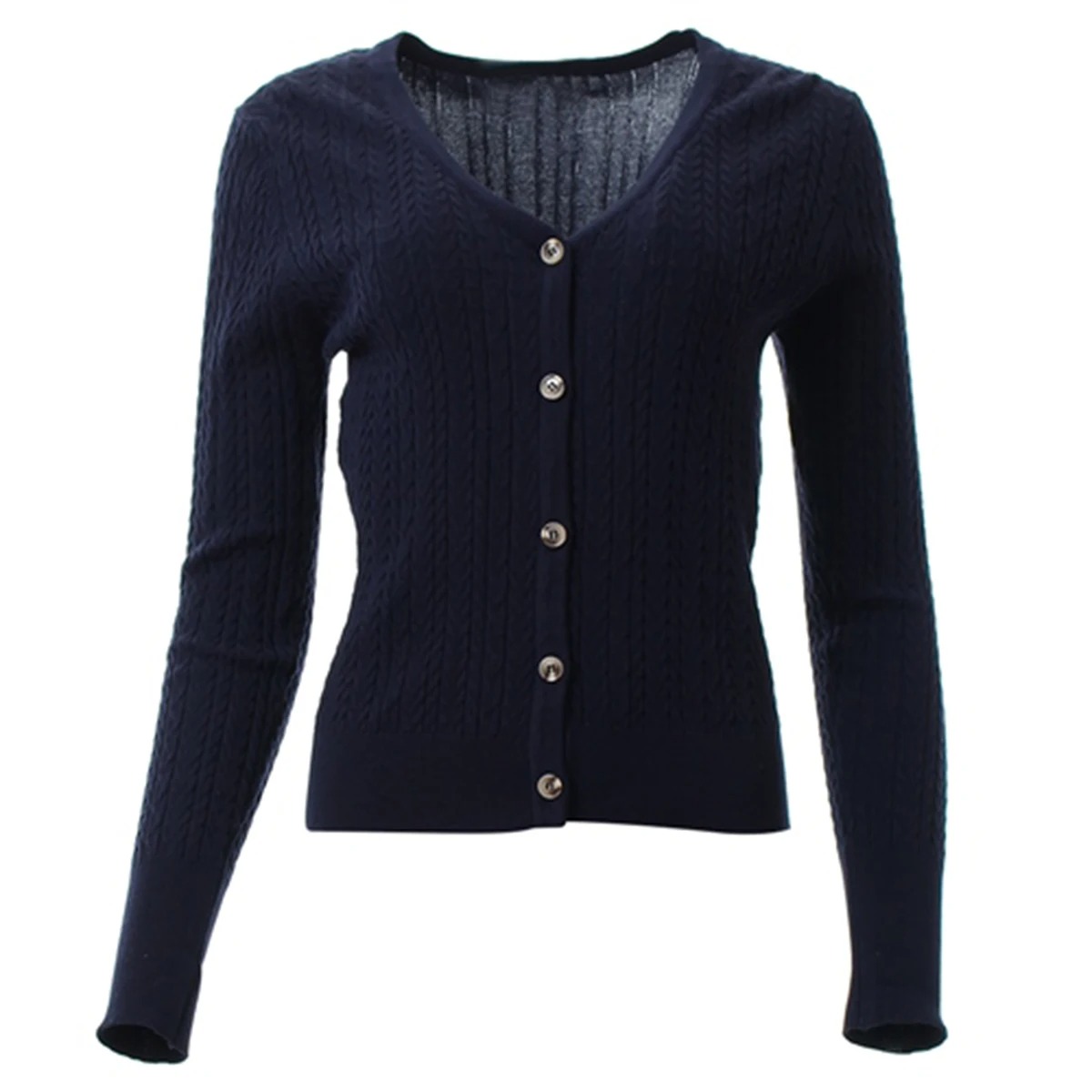 حجم كبير المرأة زر أسفل كم طوي - مراجعة Ribbed Knit Sweater وسعره