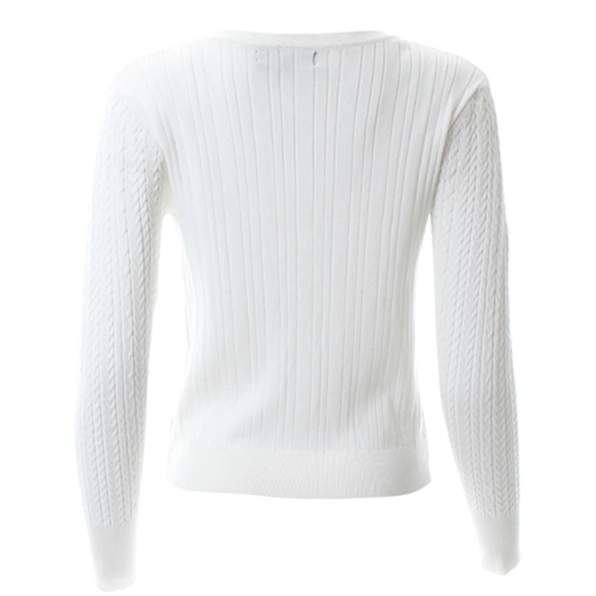 حجم كبير المرأة زر أسفل كم طوي - مراجعة Ribbed Knit Sweater وسعره