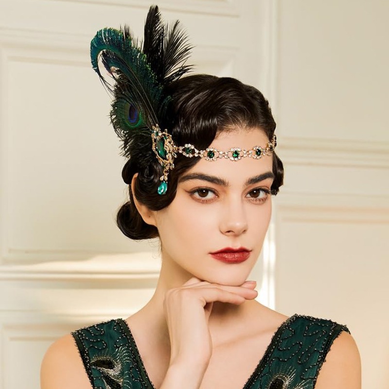 1920s الزعنفة الطاووس ريشة عقا - مراجعة Women'S Fashion Roaring 20S وسعره