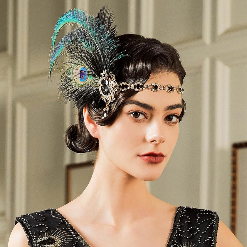 1920s الزعنفة الطاووس ريشة عقا - مراجعة Women'S Fashion Roaring 20S وسعره