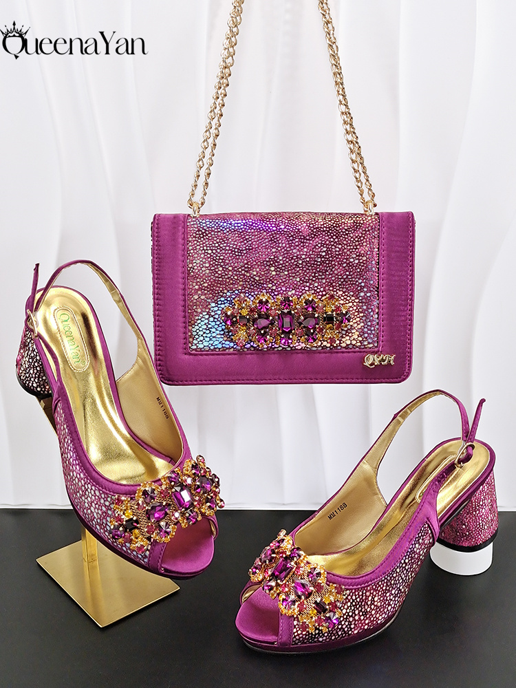 طقم أحذية وحقيبة للحفلات من Qu - مراجعة Women Fashion Handbags وسعره