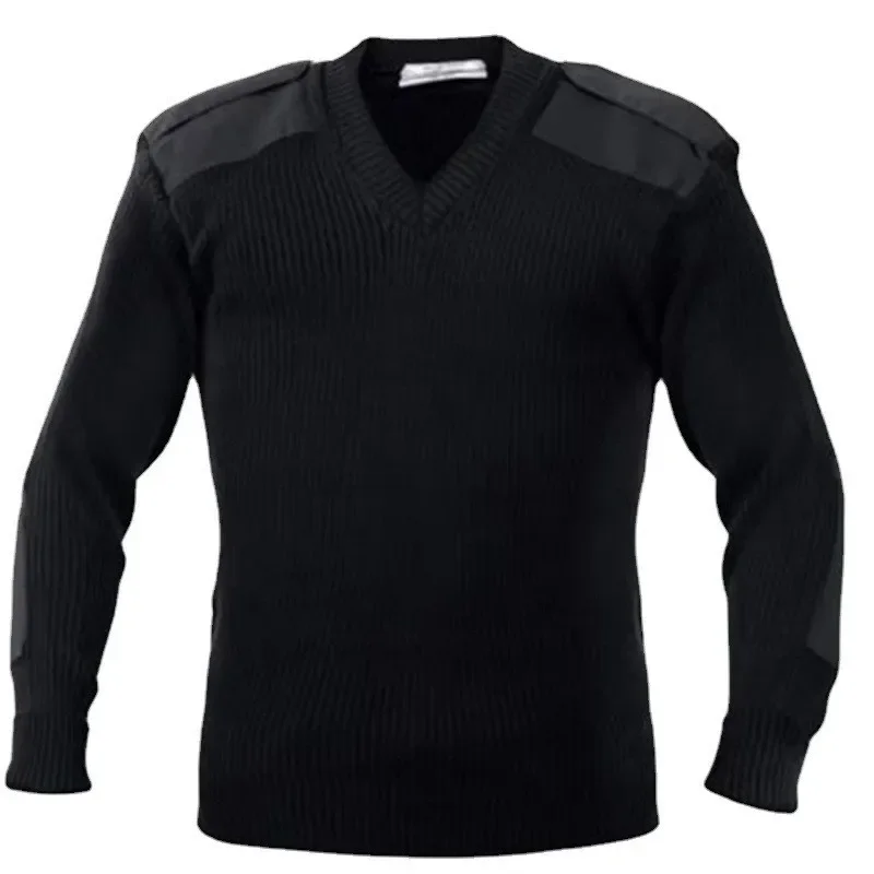 سترات صوفية رجالية بأكمام طويل - مراجعة Ribbed Knit Sweater وسعره