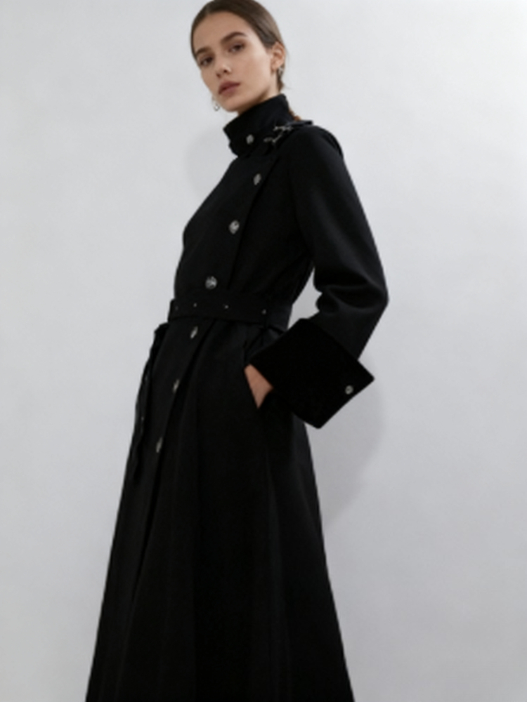 معطف صوفي طويل أنيق بأسلوب قوط - مراجعة Women'S Fashion Winter 2025 وسعره