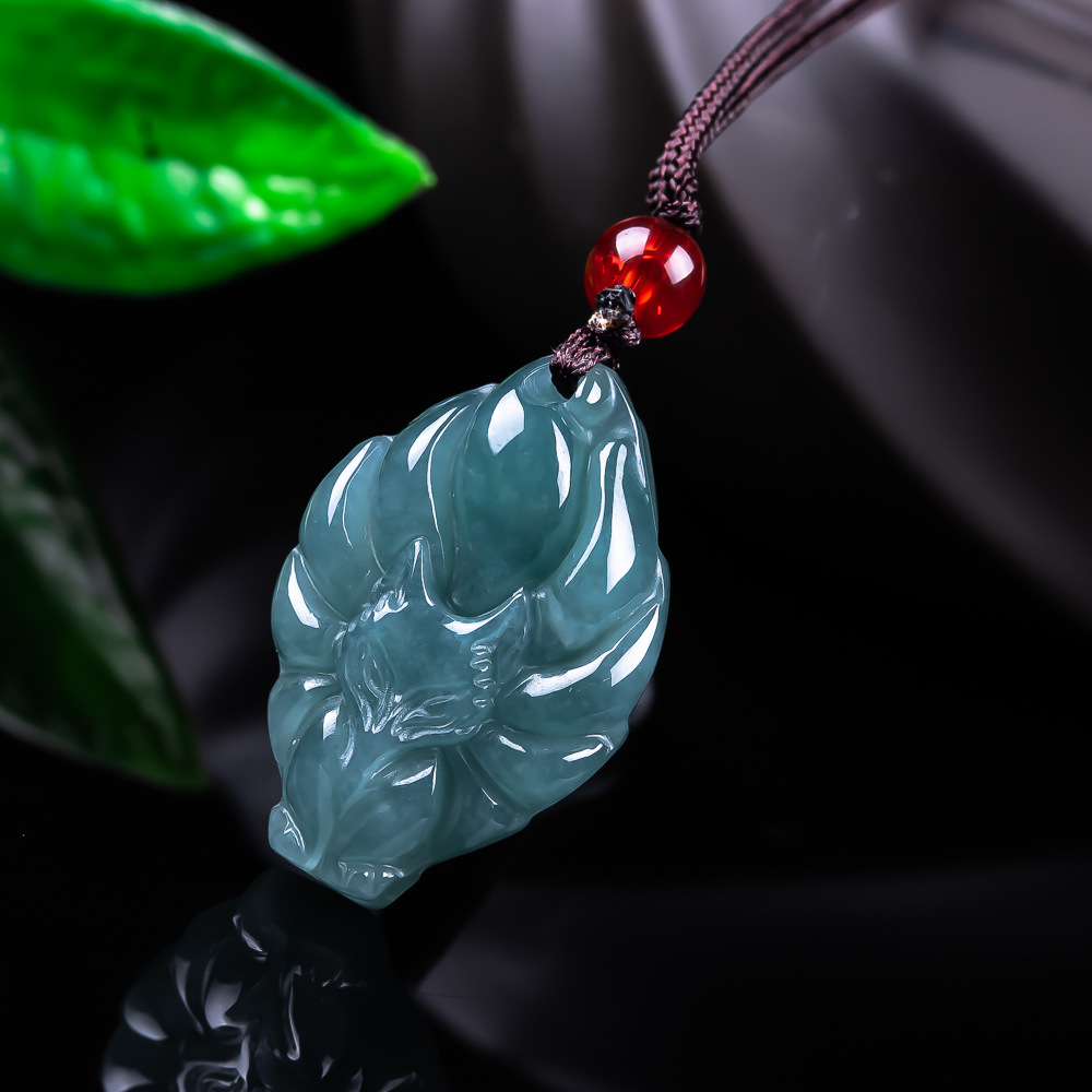 قلادة ثعلب من اليشم البورمي ال - مراجعة Women'S Fashion Jewellery وسعره