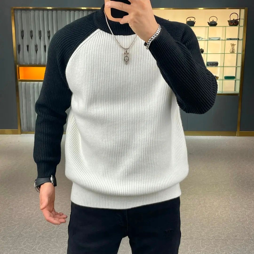 سترة صوفية عصرية للخريف والشتا - مراجعة Ribbed Knit Sweater وسعره
