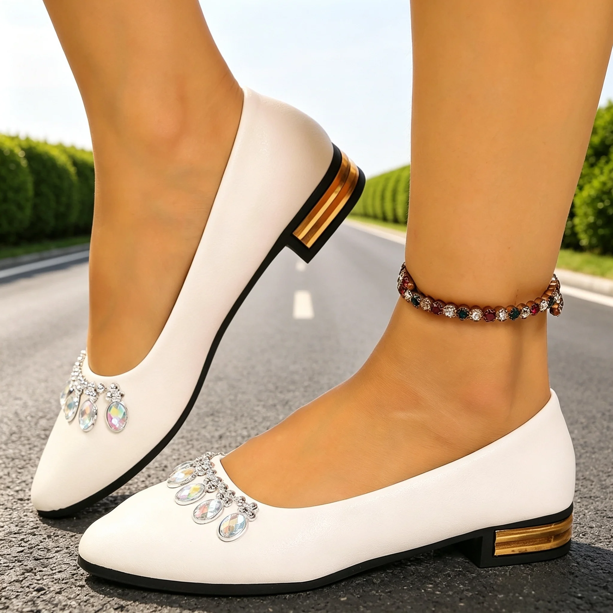 أحذية نسائية مسطحة ذات مقدمة م - مراجعة Women'S Fashion Walking Shoes وسعره