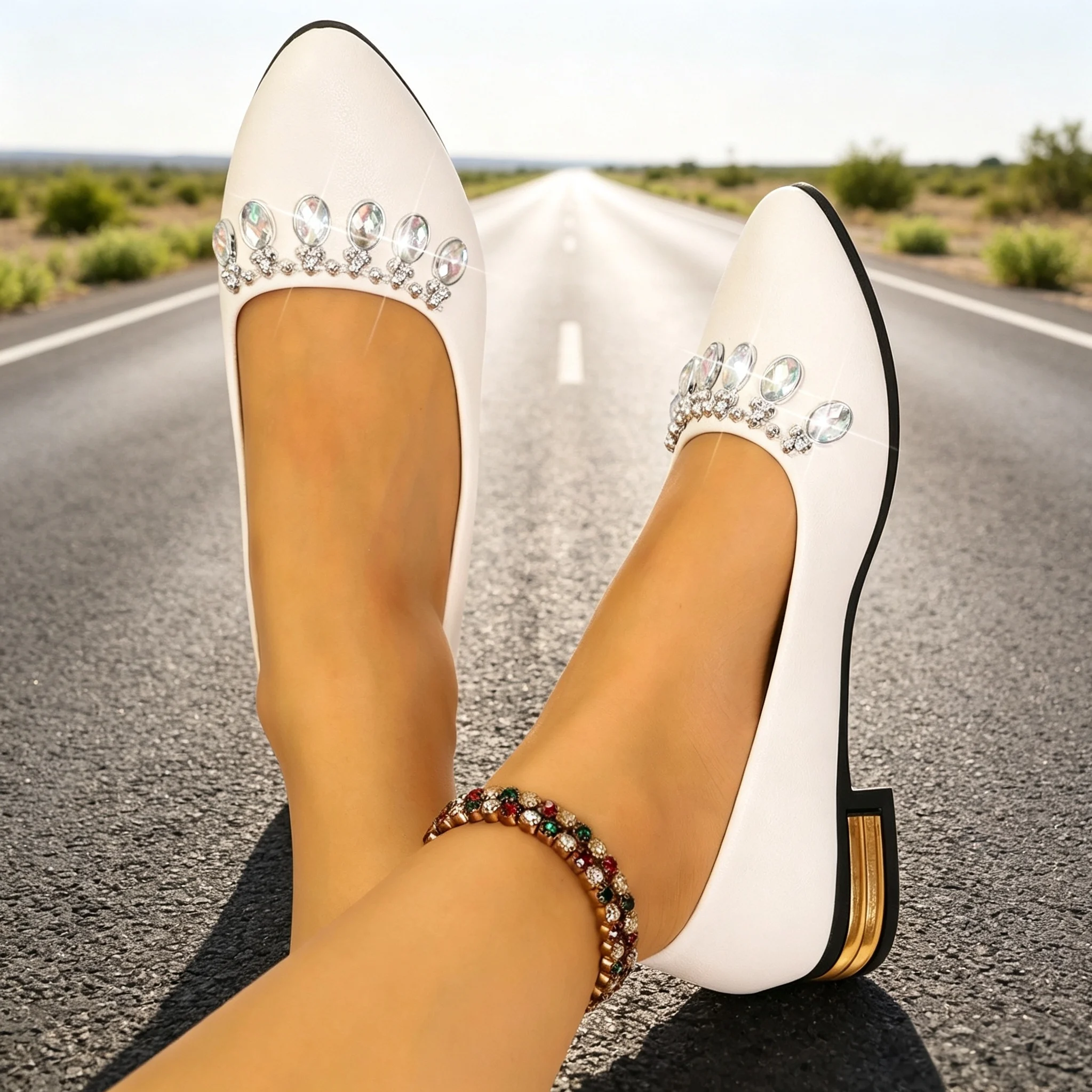 أحذية نسائية مسطحة ذات مقدمة م - مراجعة Women'S Fashion Walking Shoes وسعره
