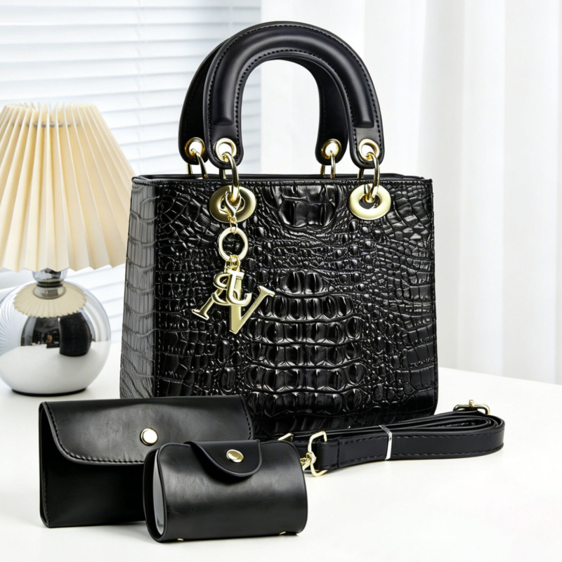 مجموعة حقائب يد نسائية من 3 قط - مراجعة Women Fashion Handbags وسعره