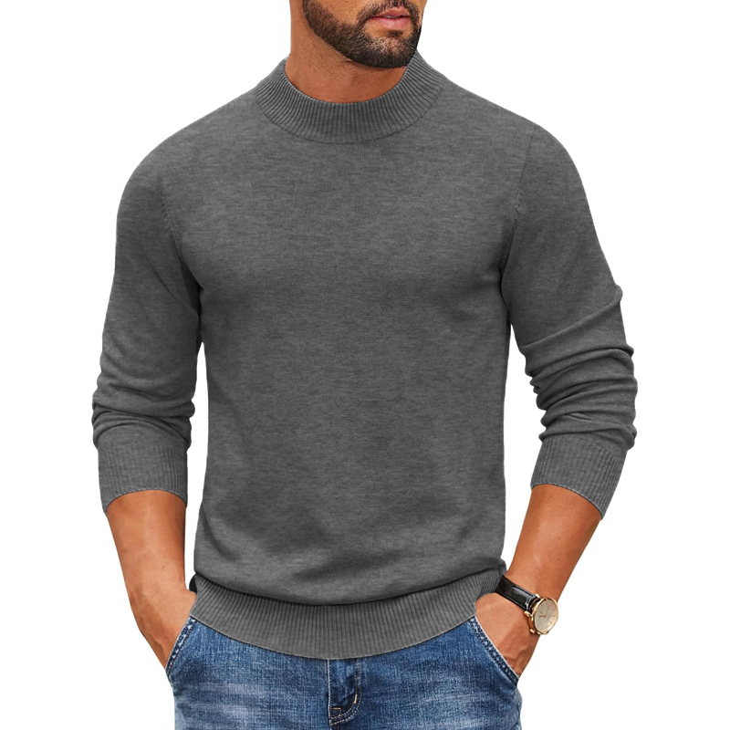 2026 سترة رجالية بياقة عالية و - مراجعة Ribbed Knit Sweater وسعره