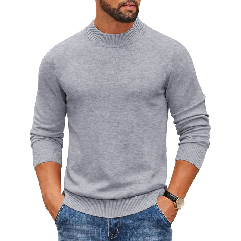 2026 سترة رجالية بياقة عالية و - مراجعة Ribbed Knit Sweater وسعره