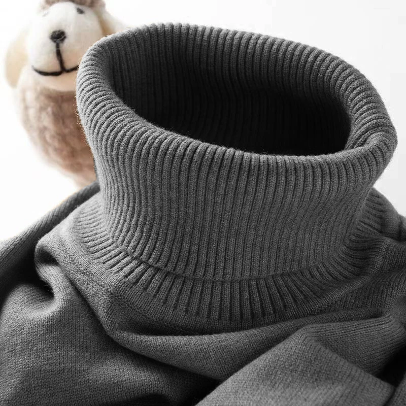 سترة رجالية بياقة مدورة محبوكة - مراجعة Ribbed Knit Sweater وسعره