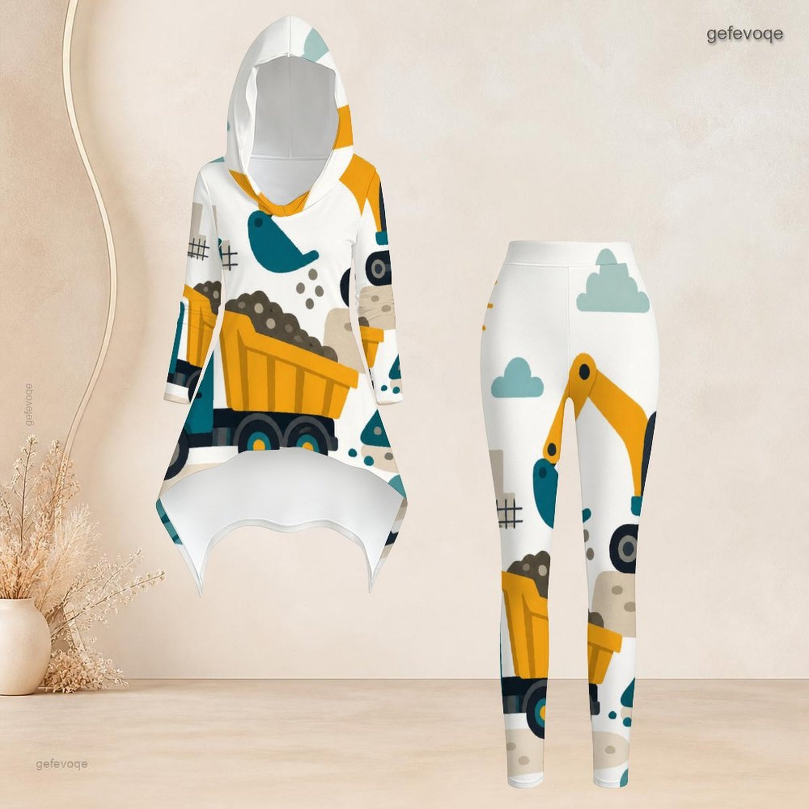 طقم نسائي عصري مكون من قطعتين: - مراجعة Women'S Fashion Leggings وسعره