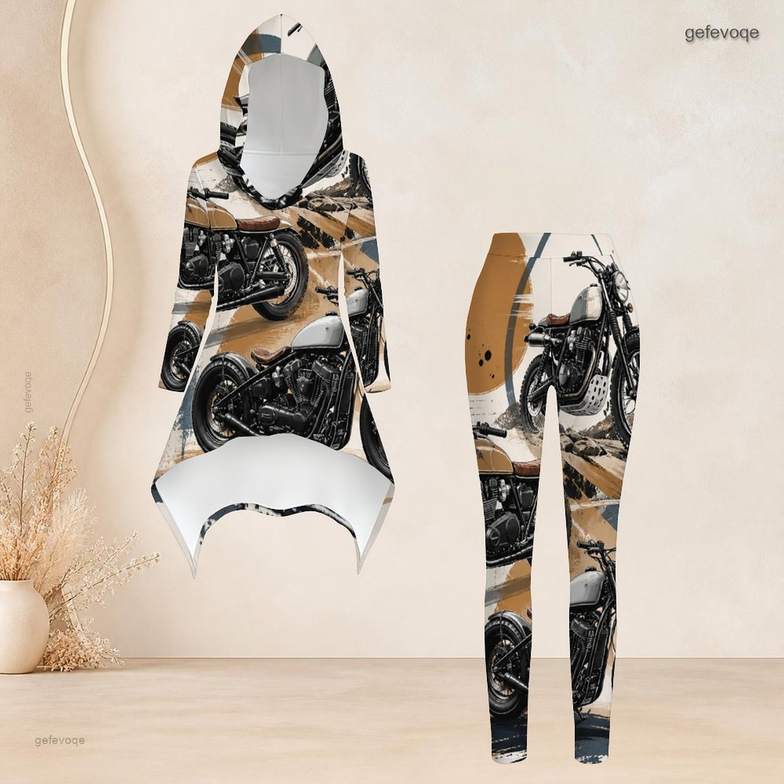 طقم نسائي عصري مكون من قطعتين: - مراجعة Women'S Fashion Leggings وسعره