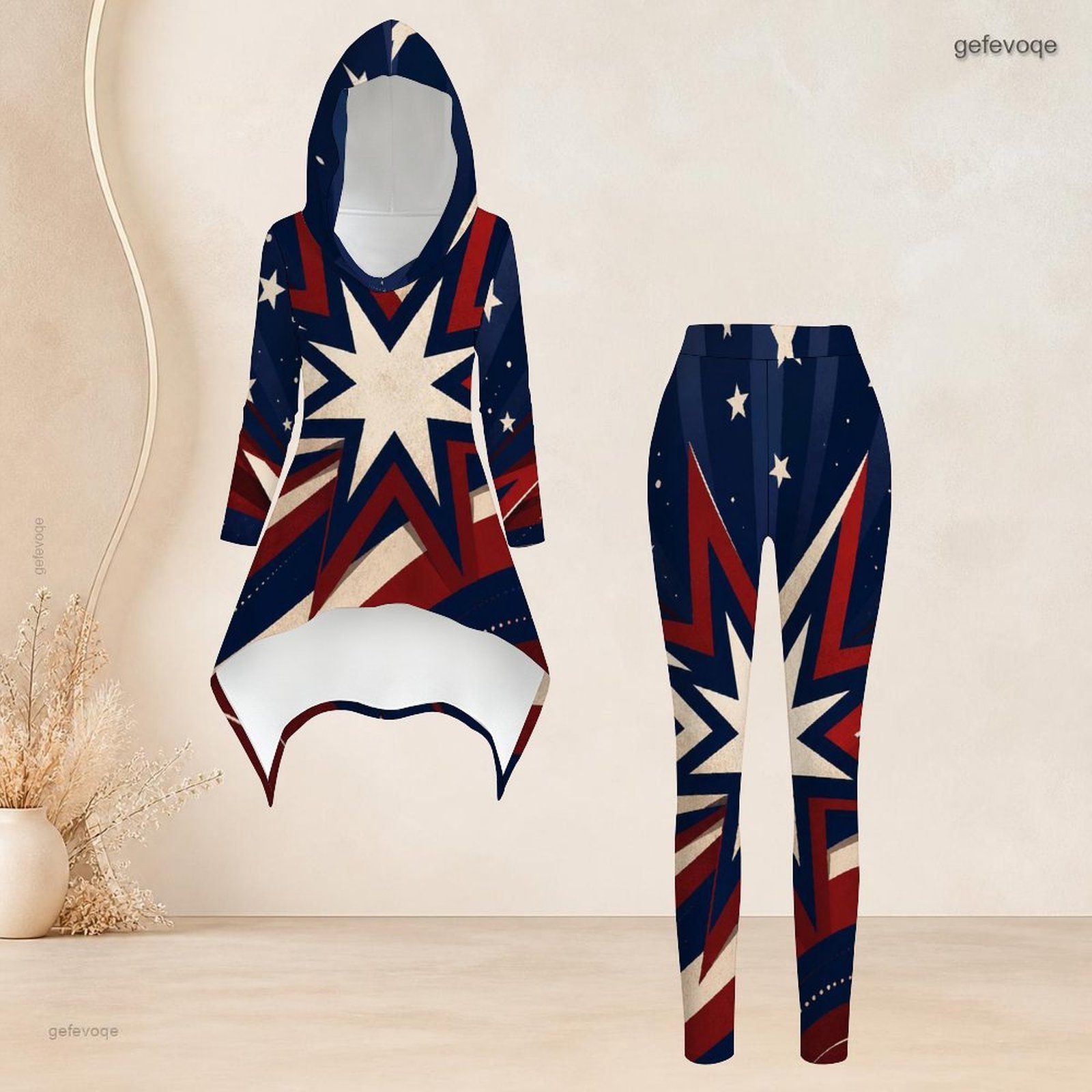 طقم نسائي عصري مكون من قطعتين: - مراجعة Women'S Fashion Leggings وسعره