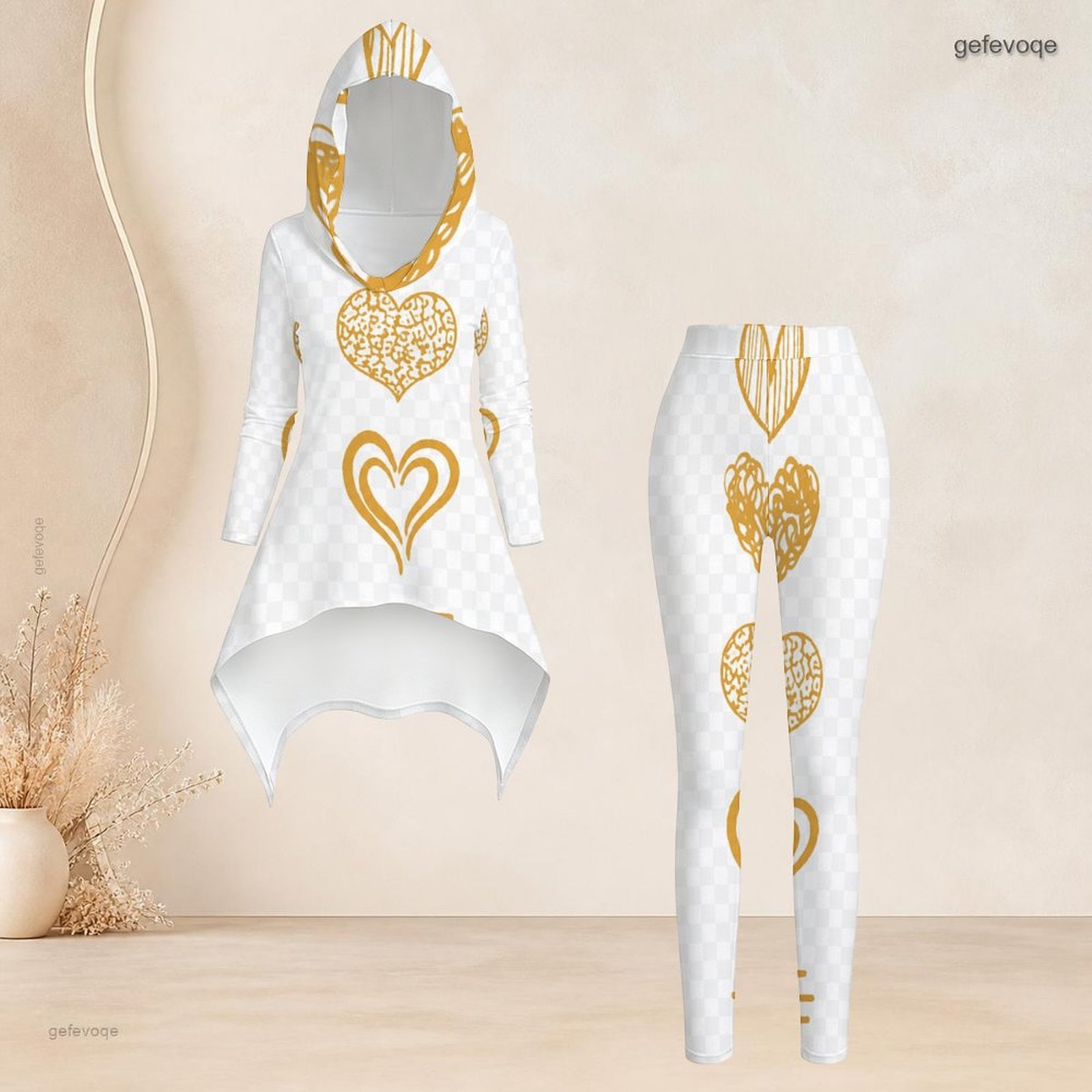 طقم نسائي عصري مكون من قطعتين: - مراجعة Women'S Fashion Leggings وسعره