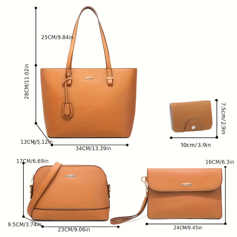 4 قطع أزياء المرأة حقيبة مجموع - مراجعة Women Fashion Handbags وسعره