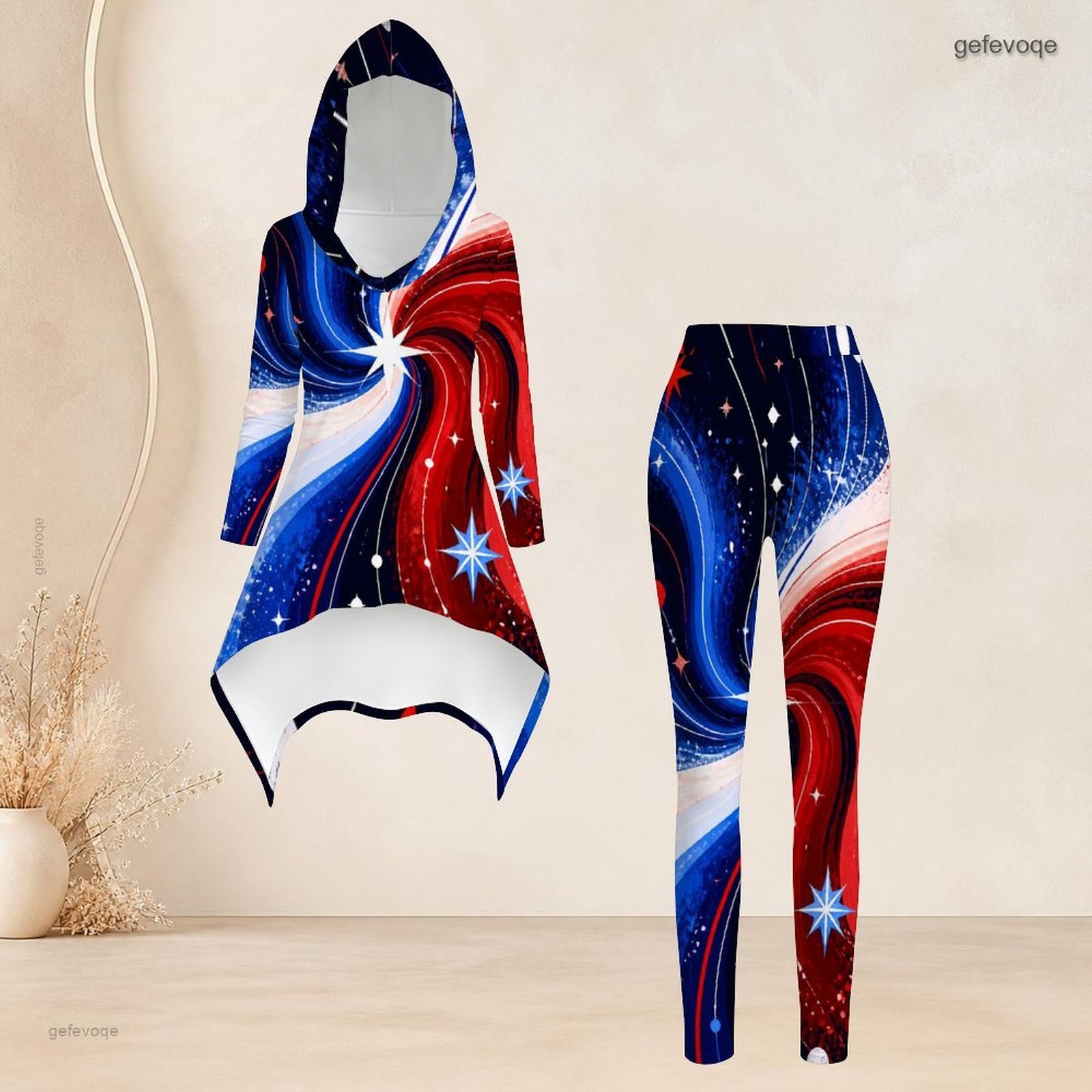 طقم نسائي عصري مكون من قطعتين: - مراجعة Women'S Fashion Leggings وسعره