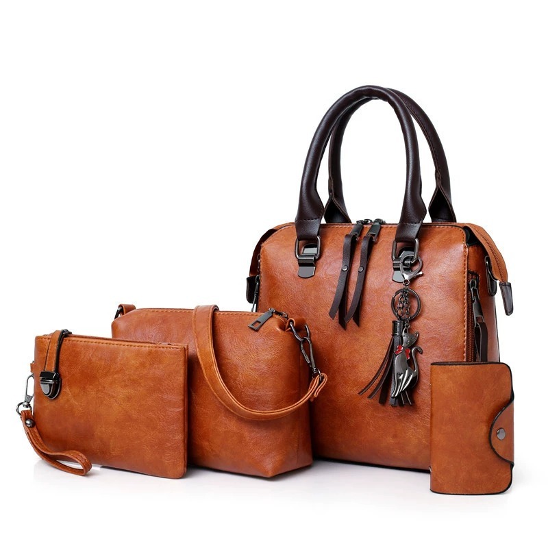 مجموعة حقائب بلون واحد مكونة م - مراجعة Women Fashion Handbags وسعره