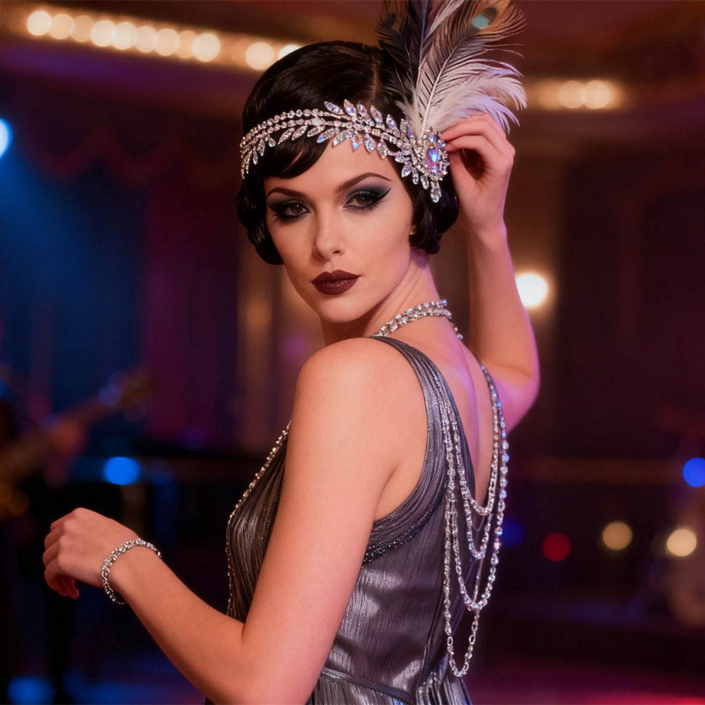 عصابة رأس بريش على طراز العشري - مراجعة Women'S Fashion Roaring 20S وسعره